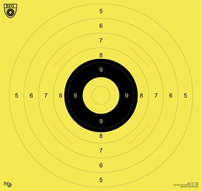 BDS - Z20 Intervallscheibe 25m mit Einsteckschlitzen *NEU*