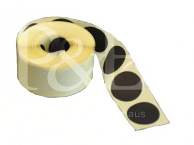 Schusspflaster Durchmesser 25 mm schwarz