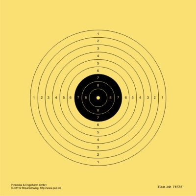 LG-Scheibe Kyffhäuser 10 m, fortlaufend nummeriert