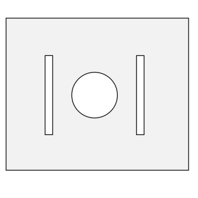 LG-Scheibenstreifen Halter für 5.2 cm Scheibenstreifen