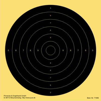Schnellfeuer-/Duell-Scheibe. verkl.für LP 10 m. fortl.num.