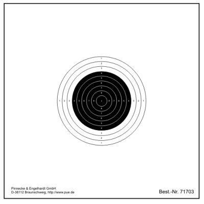 Internationale Armbrustscheibe 10 m