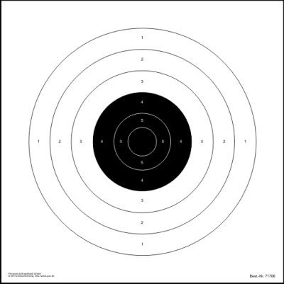 Nationale Armbrustscheibe 30 m
